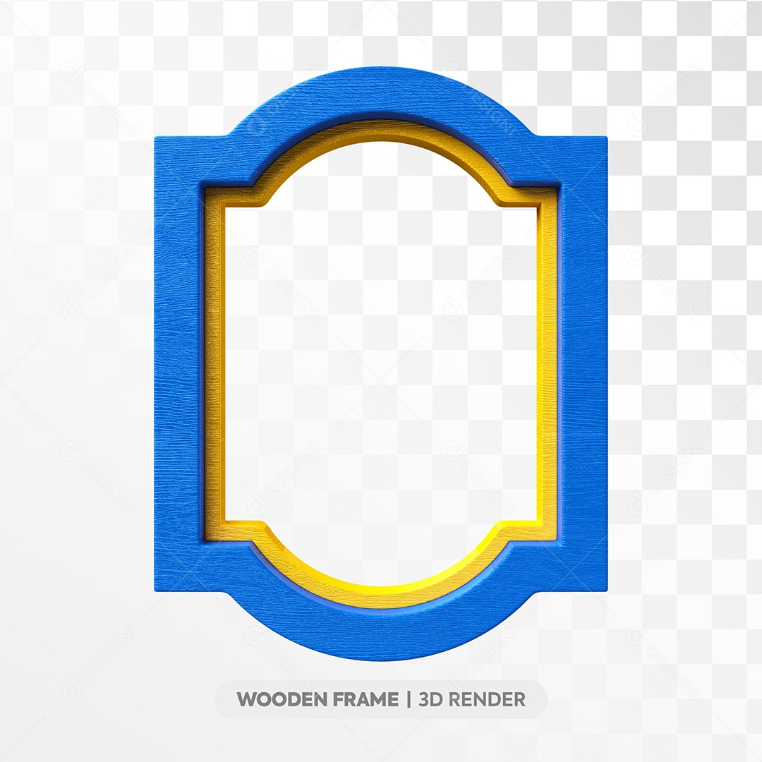 Janela de Madeira Elemento 3D de São João PSD
