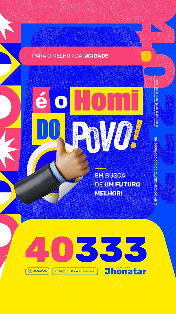 Story Política em Busca de um Futuro Melhor Social Media PSD Editável