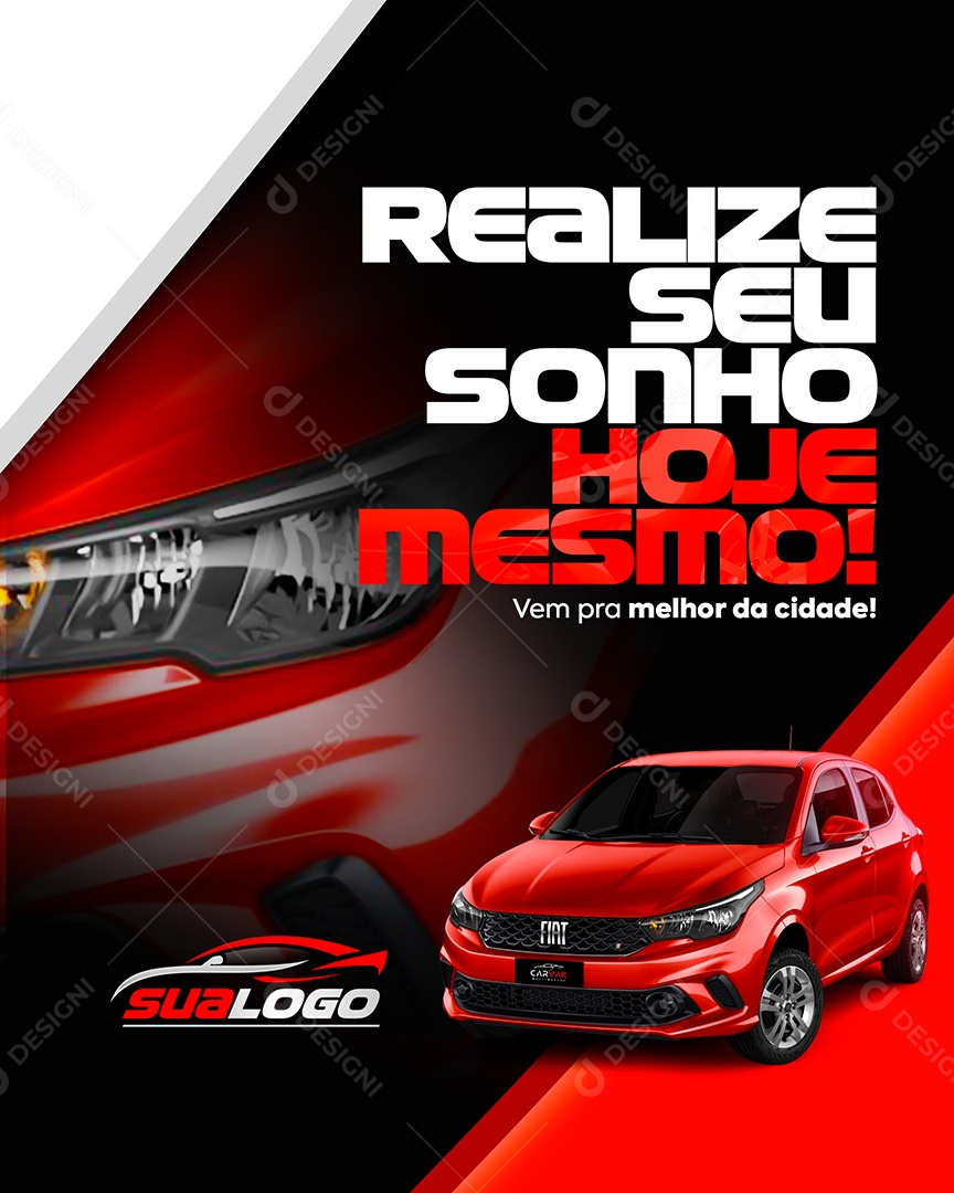 Social Media Concessionária Realize Seu Sonho PSD Editável