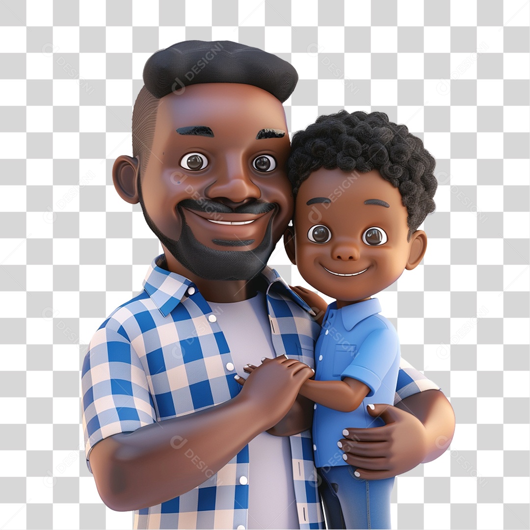 Pai e Filho PNG Transparente