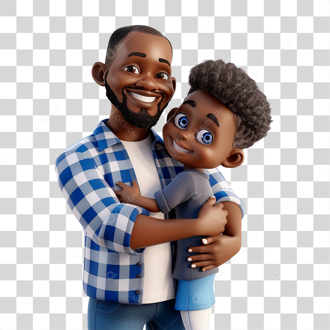 Pai e Filho PNG Transparente