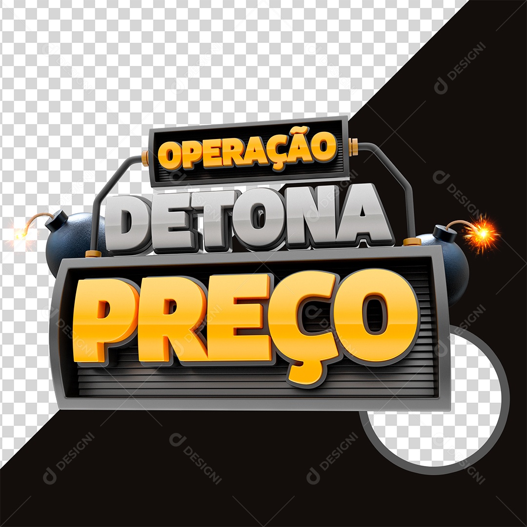 Operação Detona Preço Selo 3D Varejo PSD