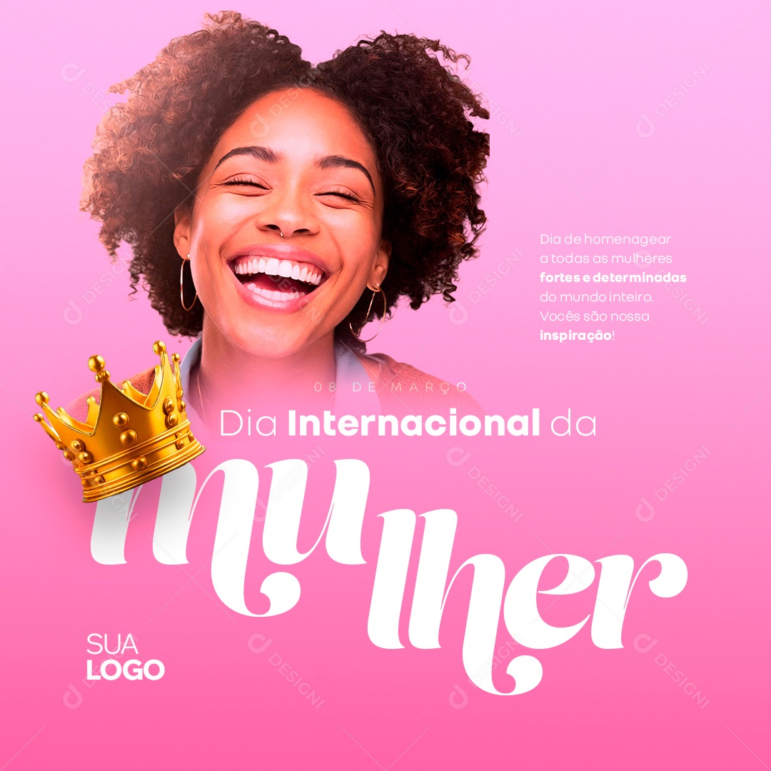 Dia da Mulher Social Media PSD Editável