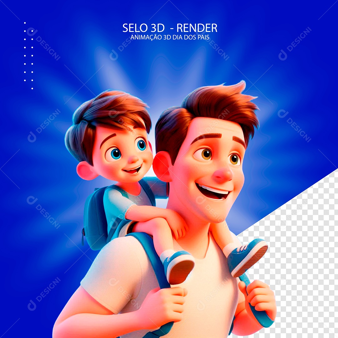 Elemento IA 3D Dia dos Pais