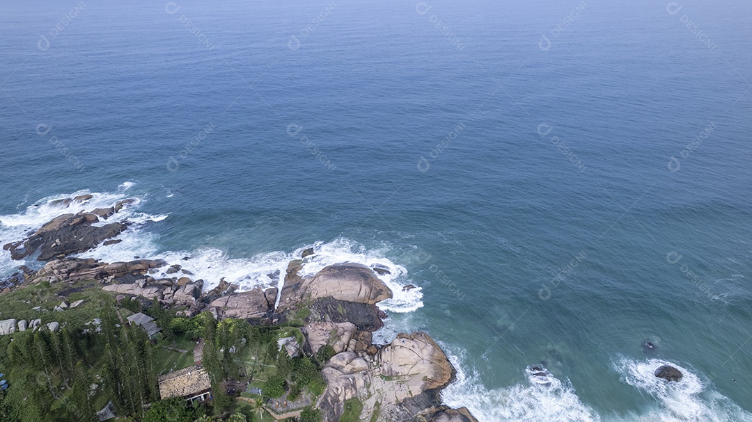 Bela vista da praia da Joaquina em Florianópolis