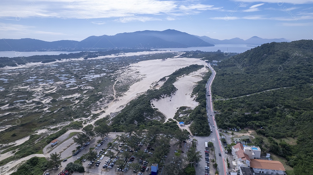 Praia da Joaquina vista linda em Florianópolis