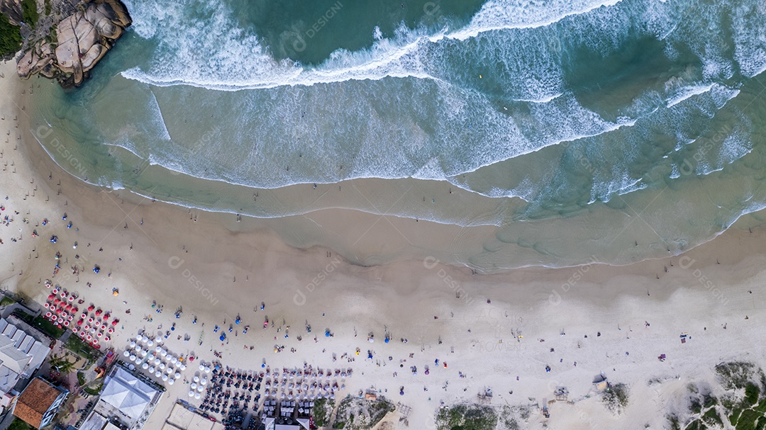 Bela vista da praia da Joaquina em Florianópolis
