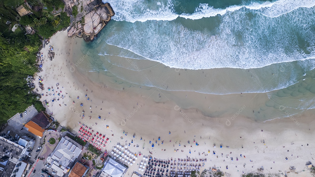Praia da Joaquina vista linda em Florianópolis