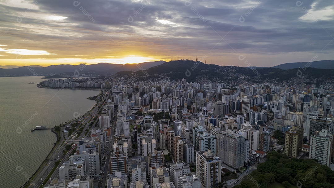 Vista linda da cidade de Florianópolis