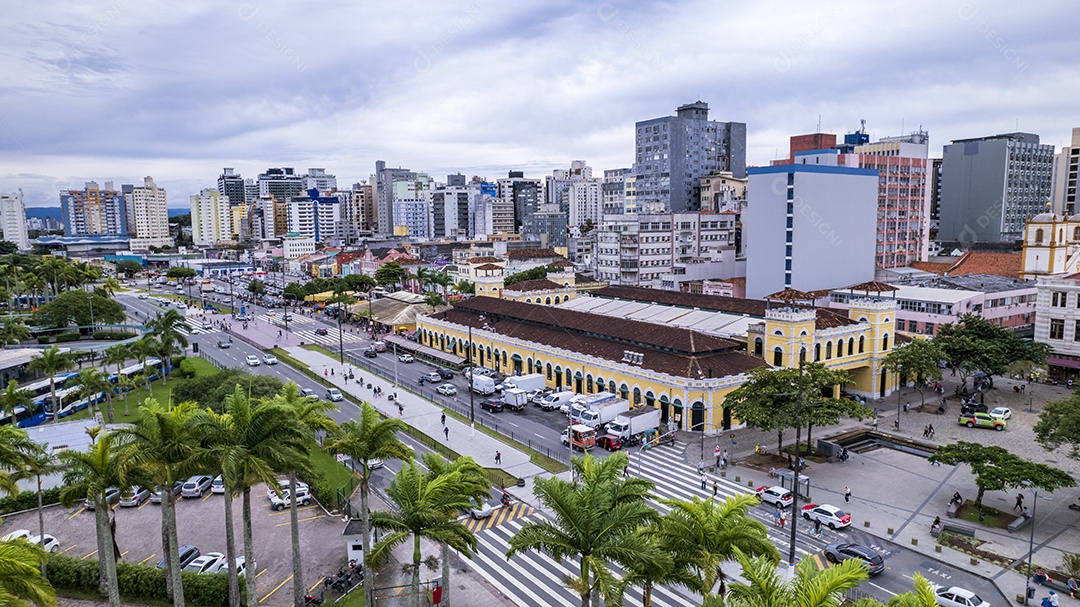 Vista aérea do Mercado Central de Florianópolis