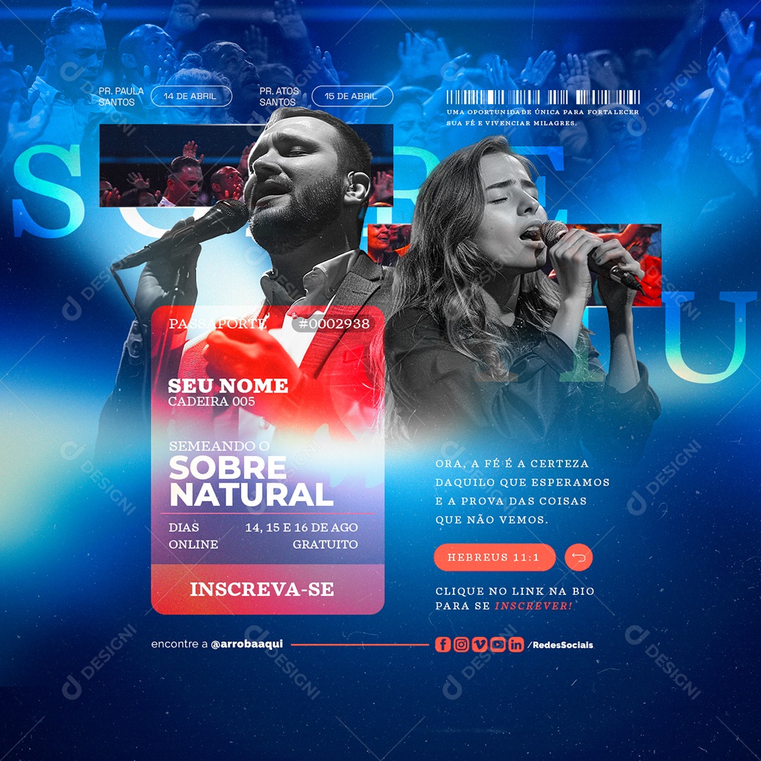 Semeando Sobre Natural Social Media PSD Editável