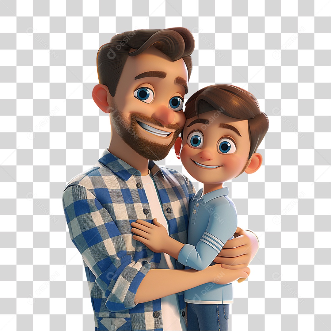 Pai e Filho PNG Transparente