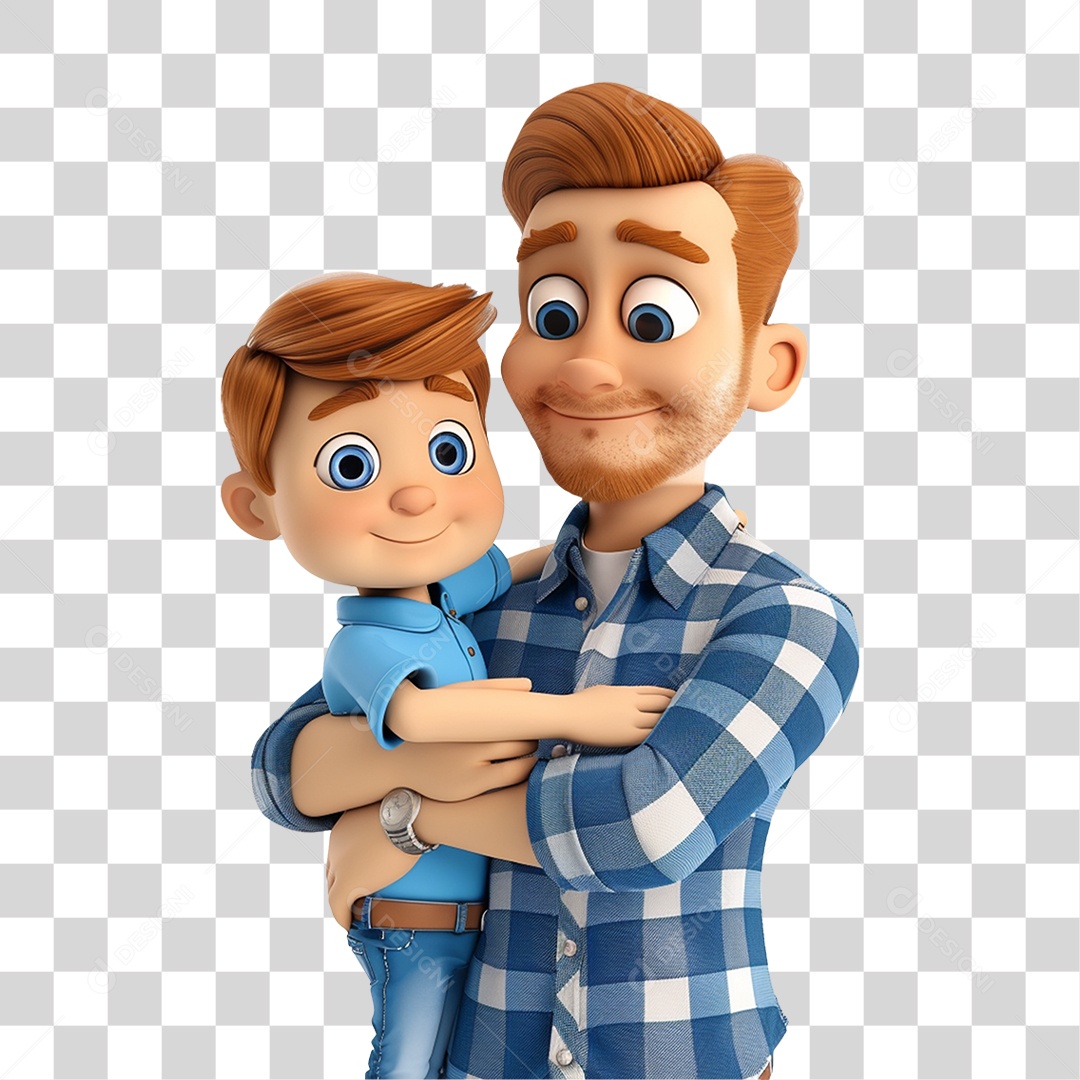 Pai e Filho PNG Transparente