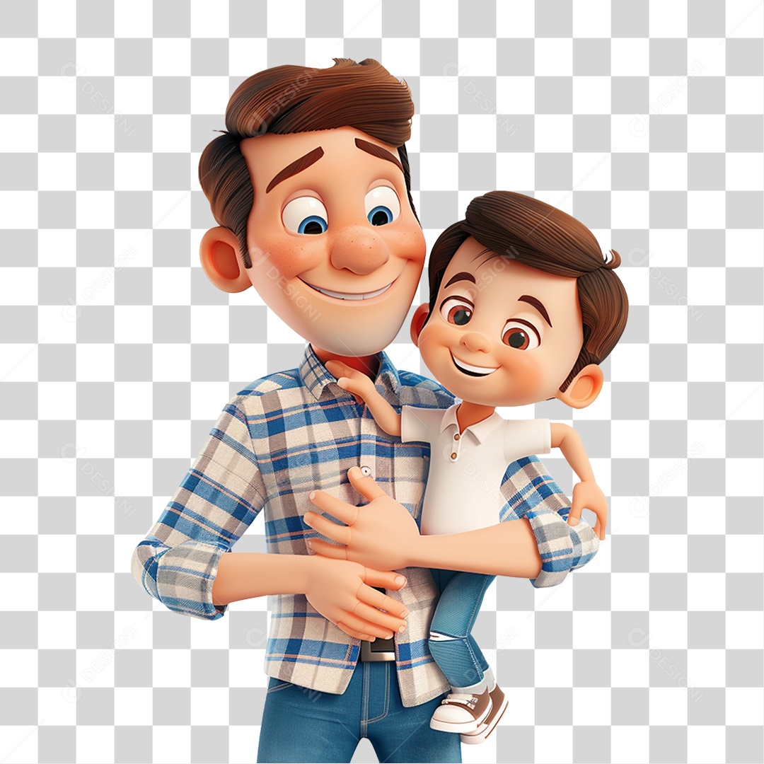 Pai e Filho PNG Transparente