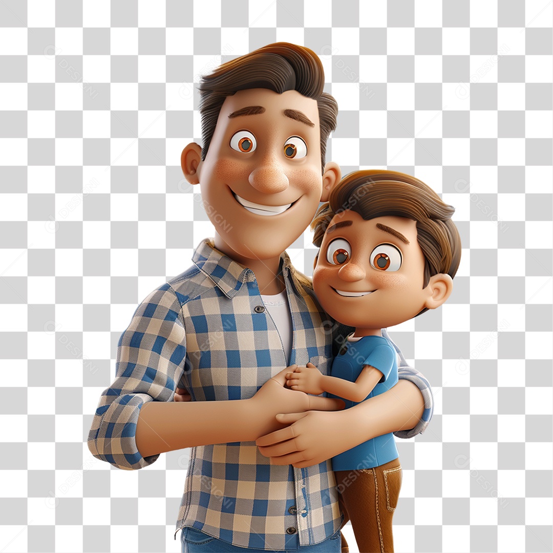 Pai e Filho PNG Transparente