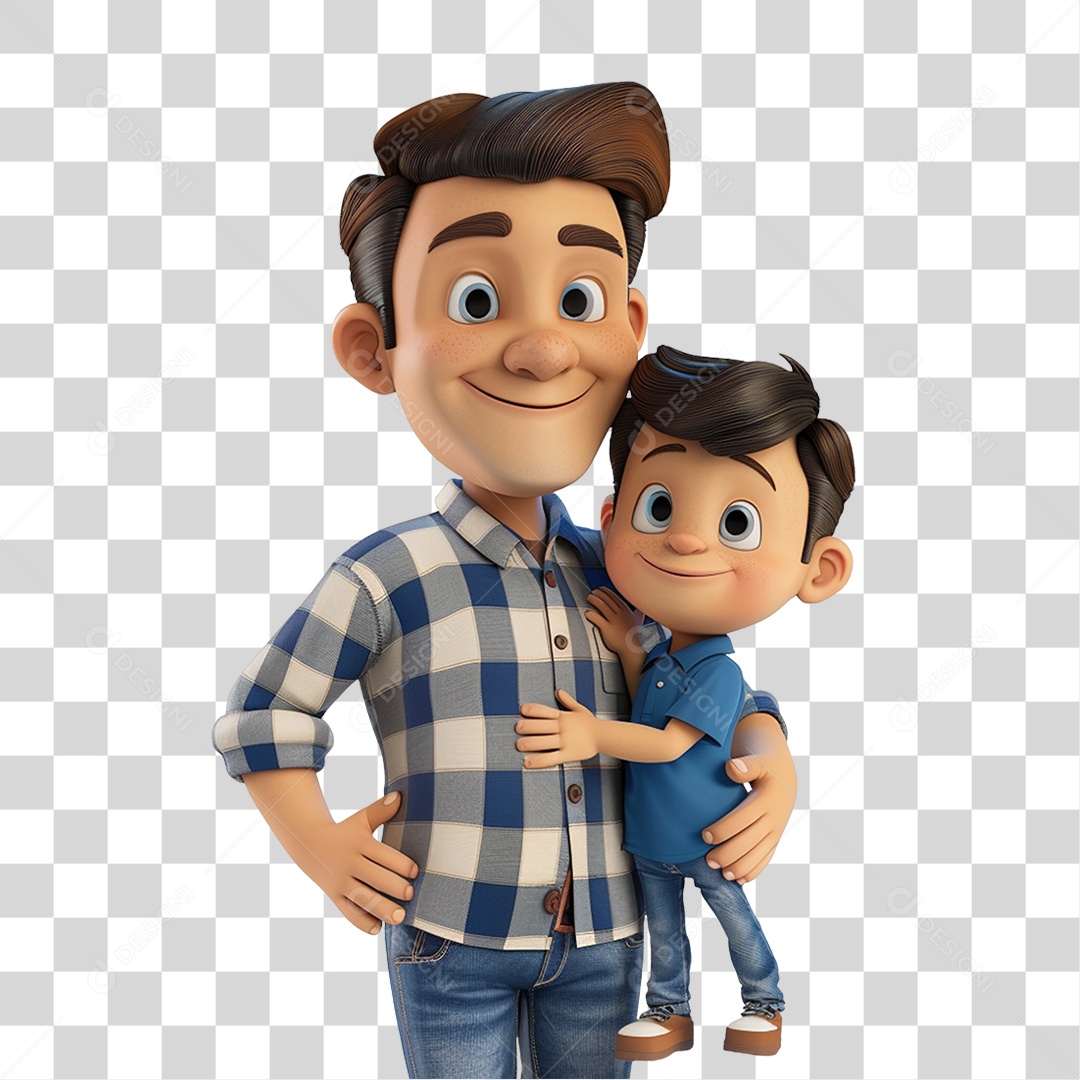 Pai e Filho PNG Transparente