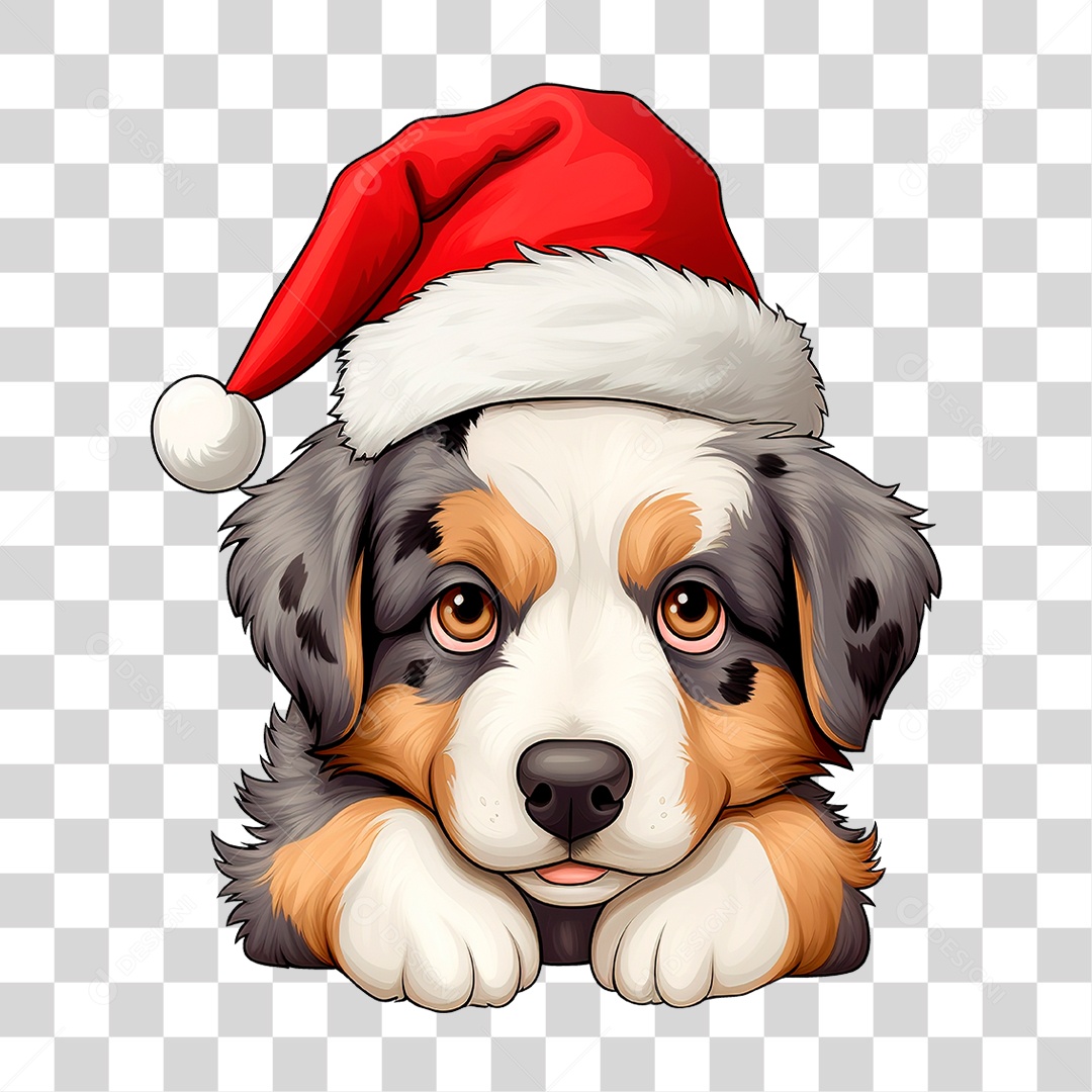 Cachorro com Gorro PNG Transparente