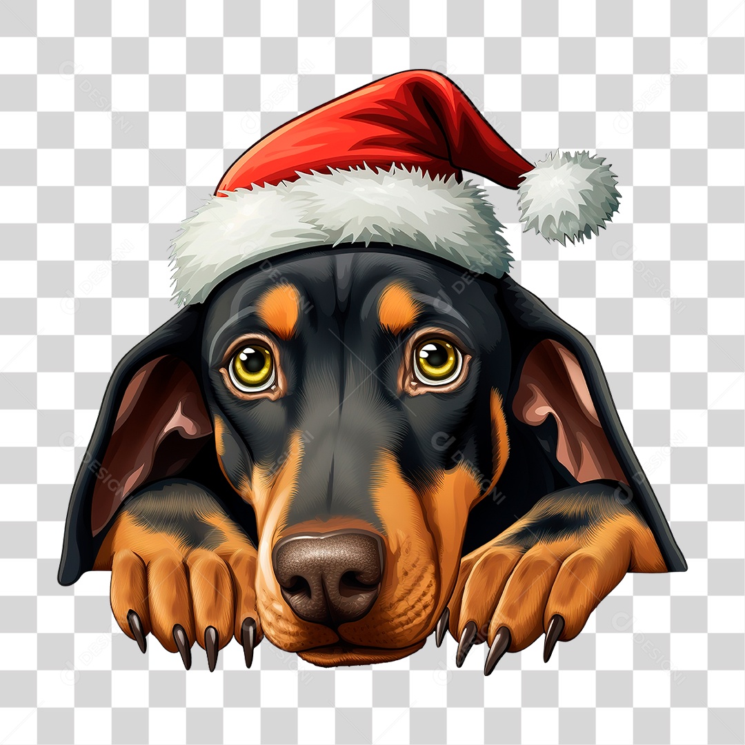 Cachorro com Gorro PNG Transparente