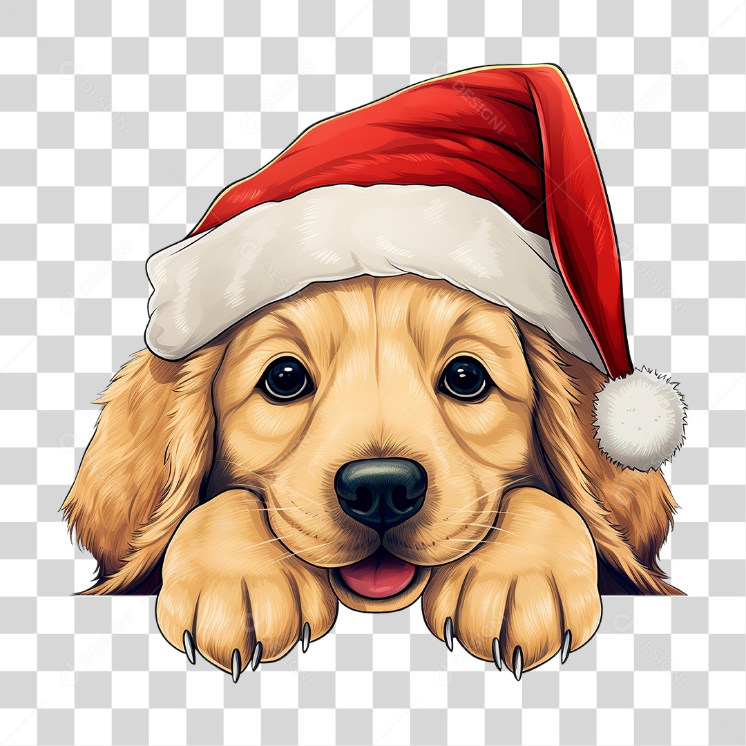 Cachorro com Gorro PNG Transparente