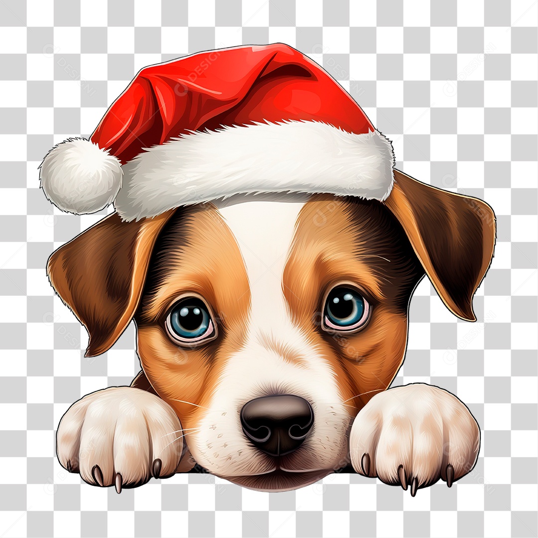 Cachorro com Gorro PNG Transparente