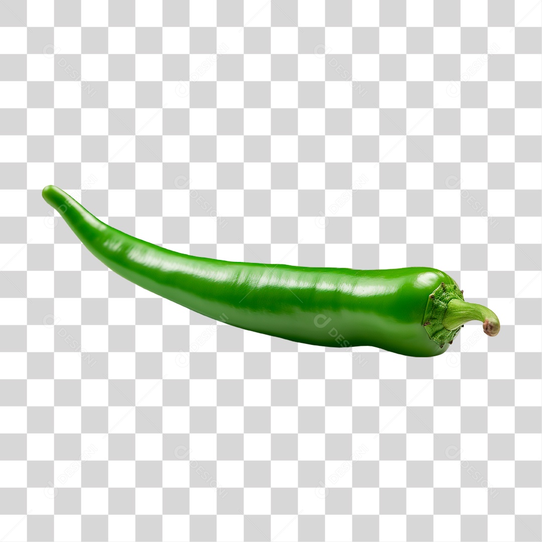 Pimenta Verde PNG Transparente