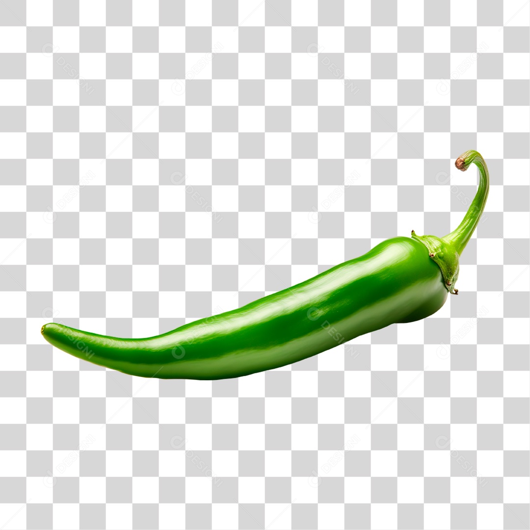 Pimenta Verde PNG Transparente