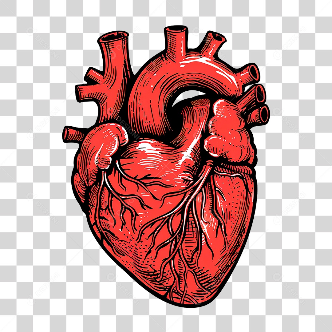 Coração Humano PNG Transparente