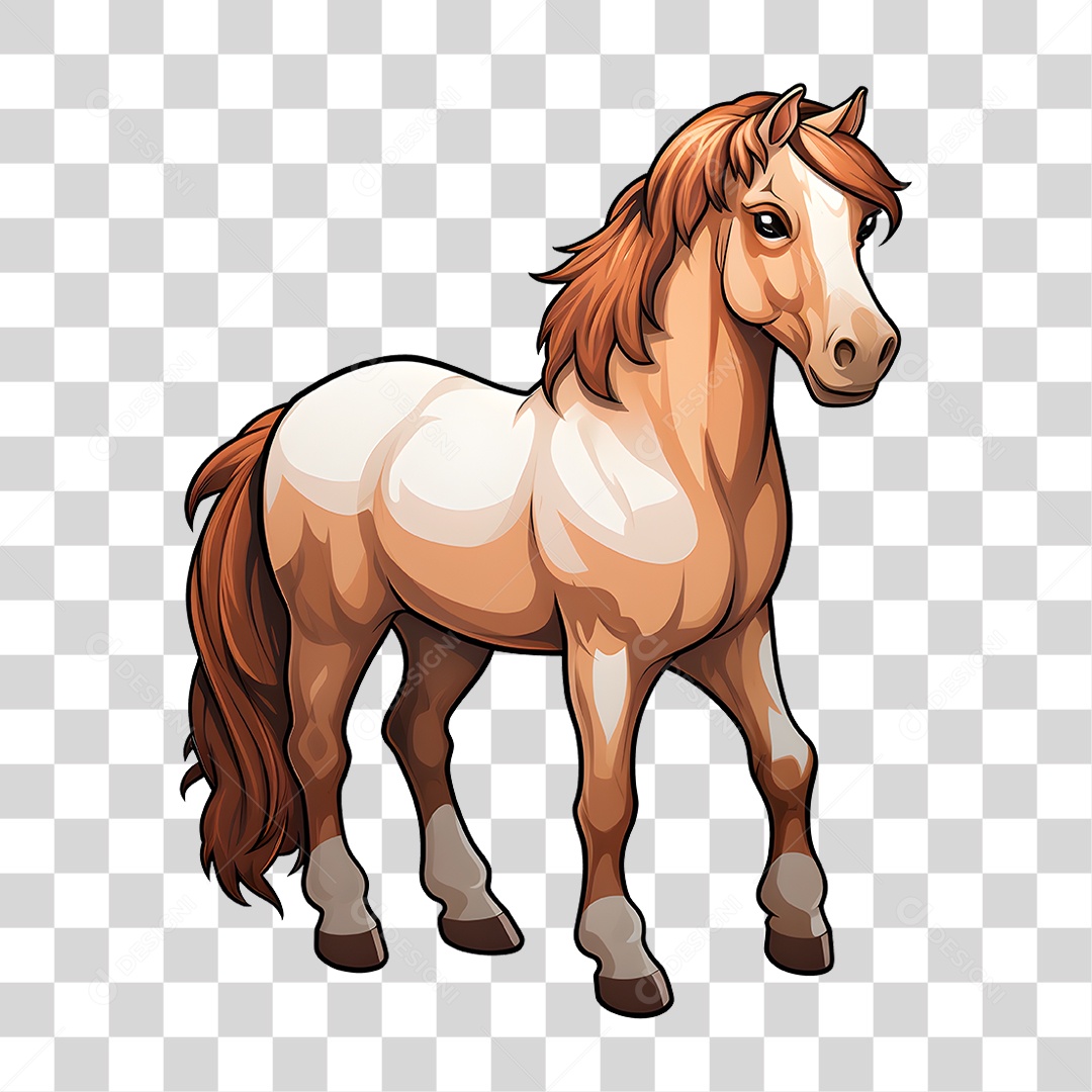 Cavalo Castanho PNG Transparente