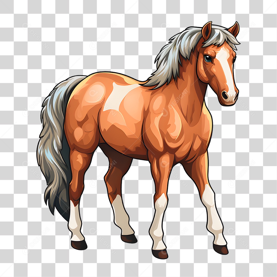 Cavalo Castanho PNG Transparente