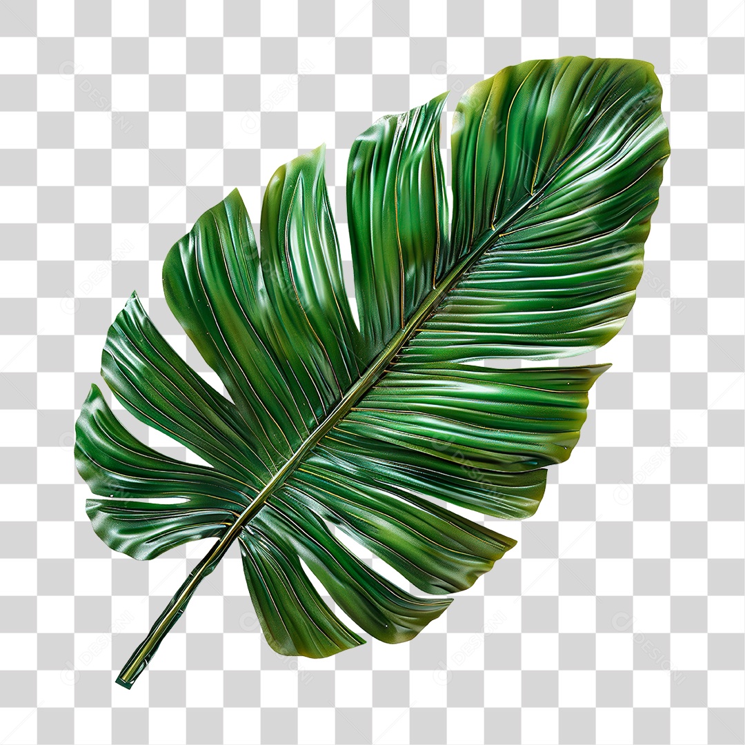 Folha Tropical PNG Transparente