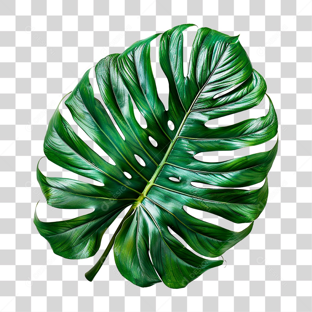 Folha Monstera PNG Transparente