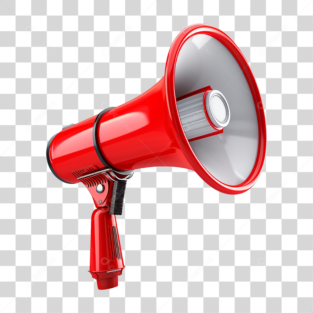 Megafone Vermelho PNG Transparente