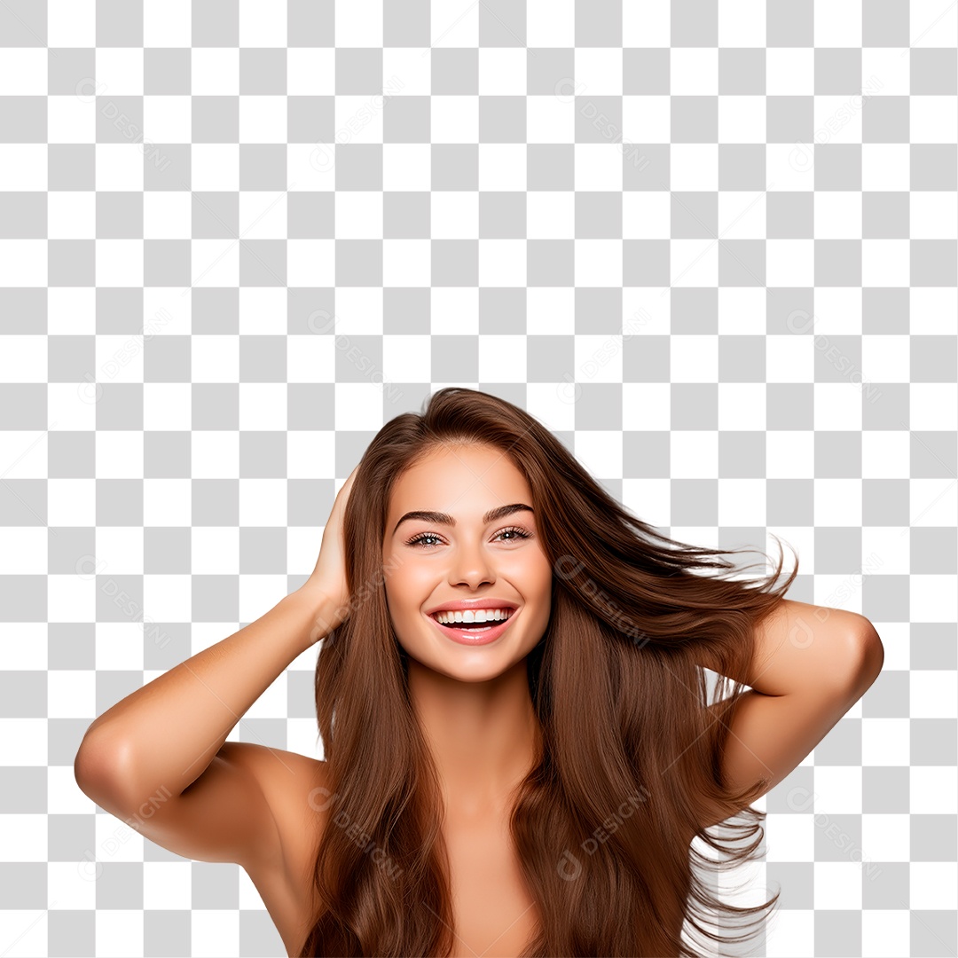 Mulher Sorrindo PNG Transparente