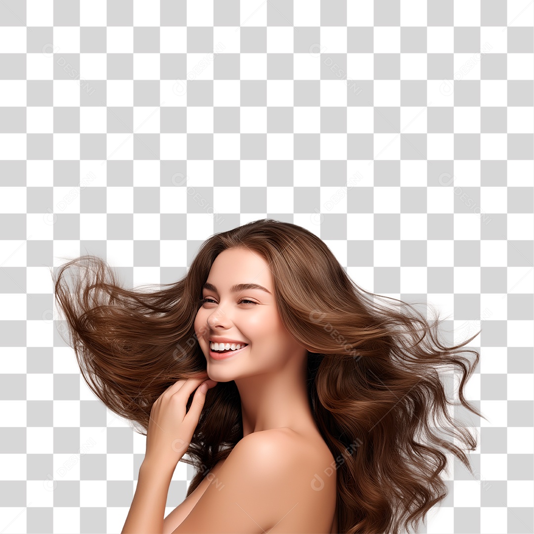 Mulher Sorrindo PNG Transparente