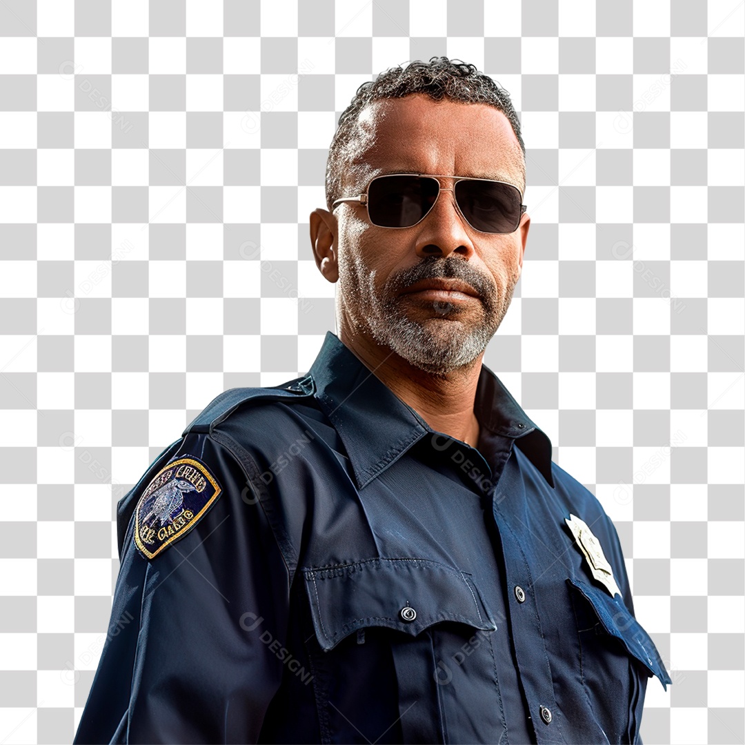 Policial Fardado PNG Transparente