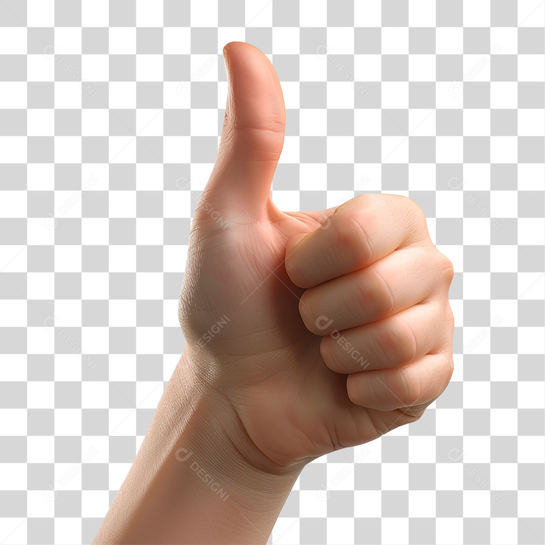 Mão Fazendo Gesto Positivo PNG Transparente