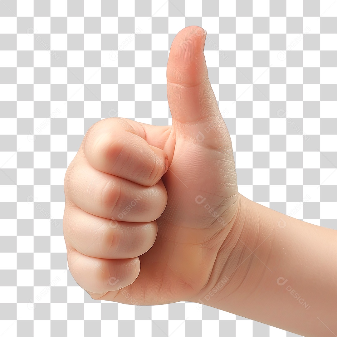 Mão Fazendo Gesto Positivo PNG Transparente