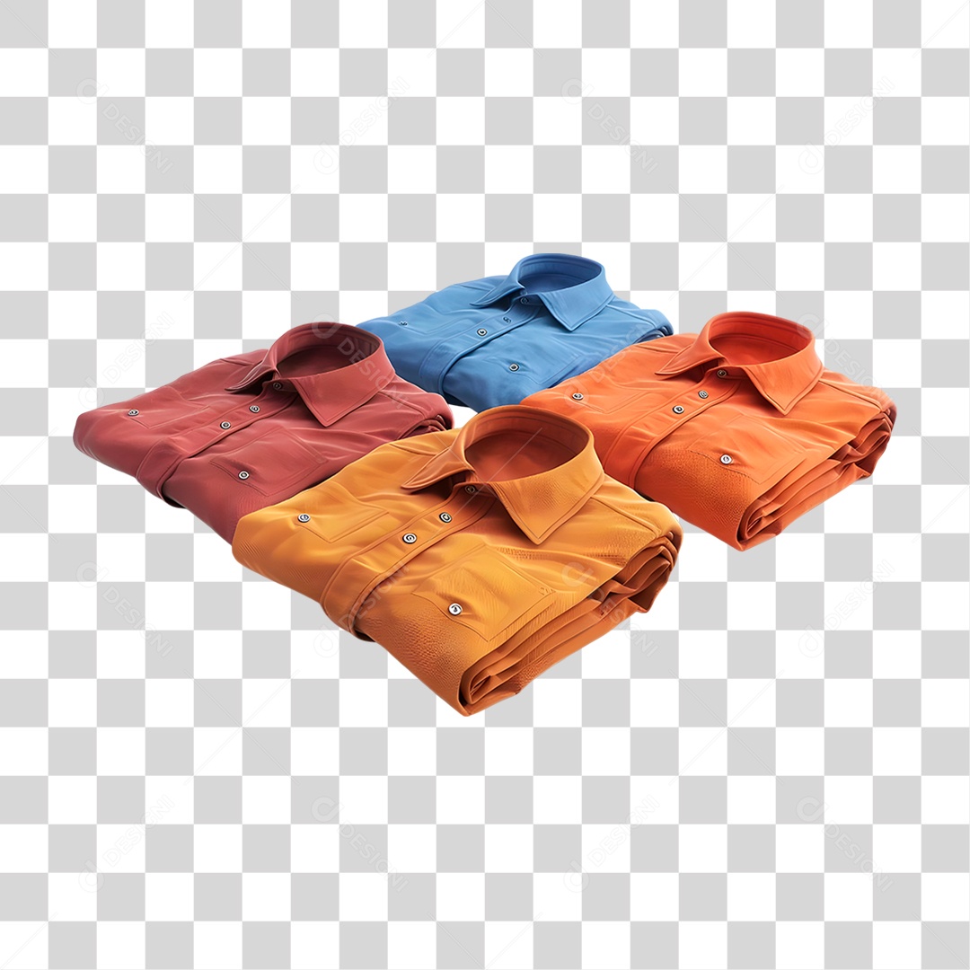 Camisetas Dobrada PNG Transparente