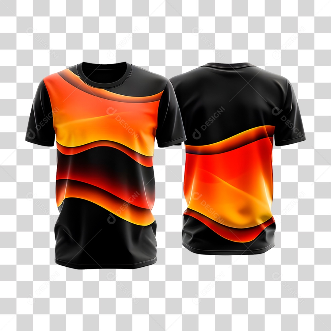 Camiseta com Estampa Laranja `PNG Transparente