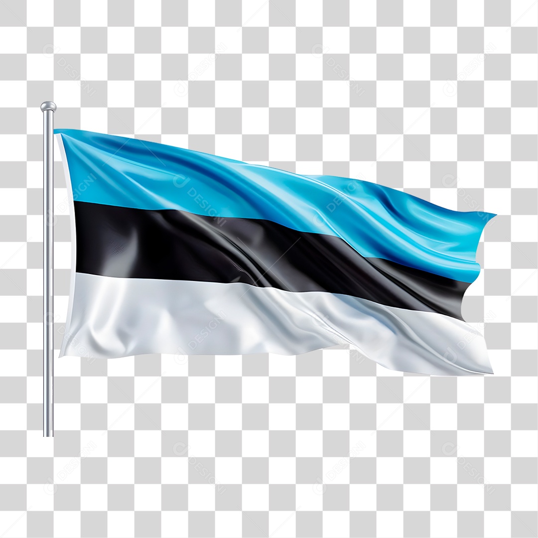 Bandeira da Estónia PNG Transparente