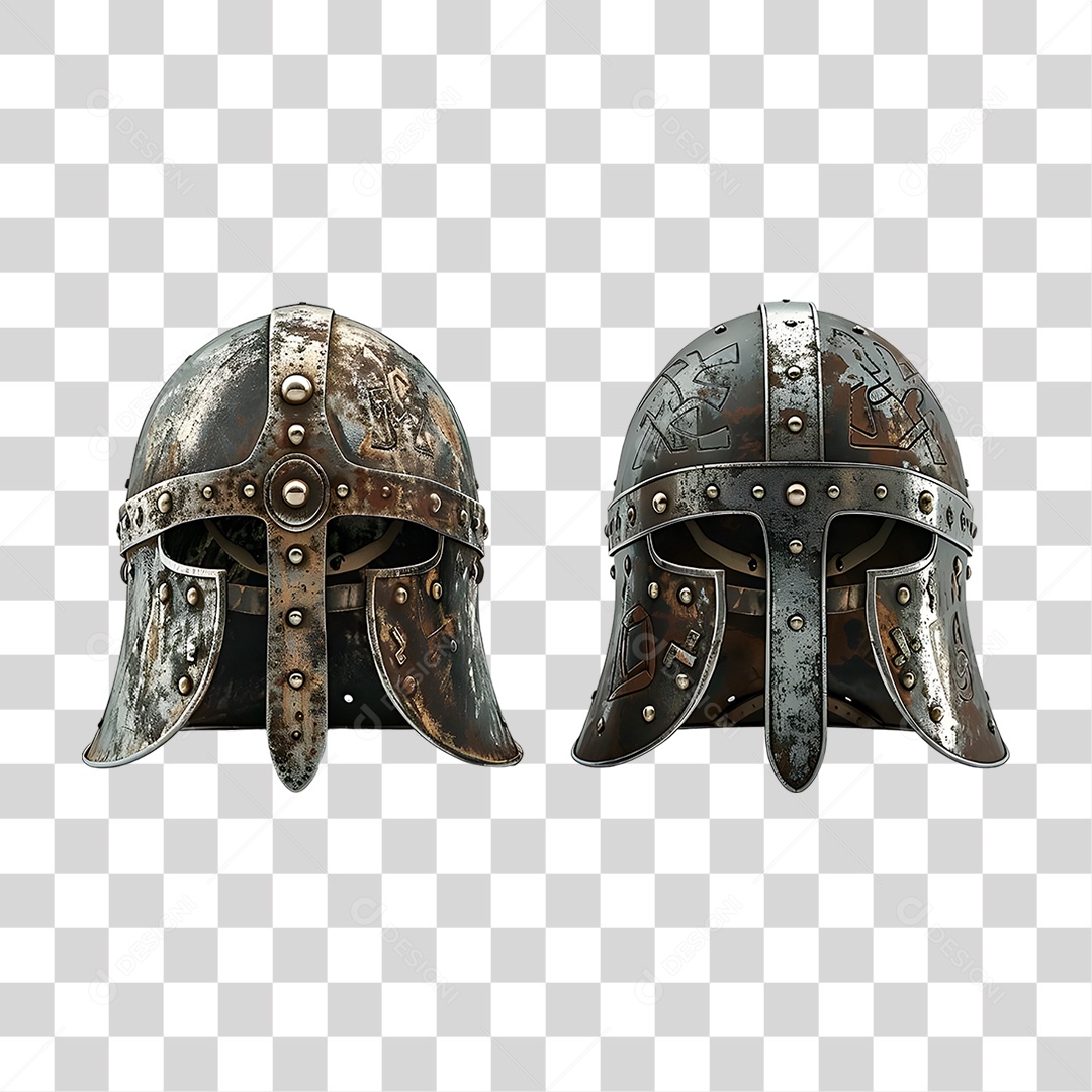 Capacete Vikings PNG Transparente
