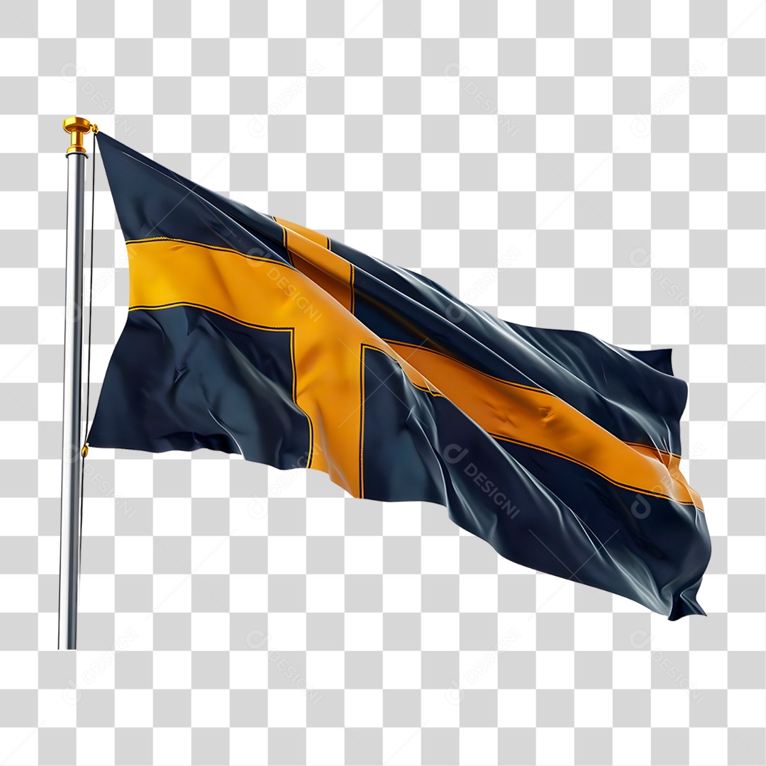 Bandeira da Suécia PNG Transparente