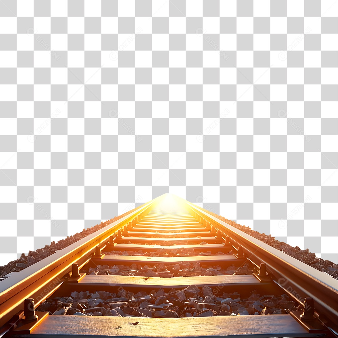 Trilho de Ferro PNG Transparente