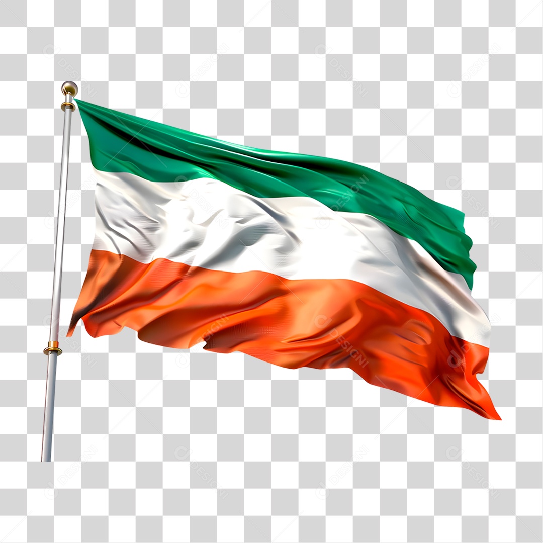 Bandeira da República da Irlanda PNG Transparente