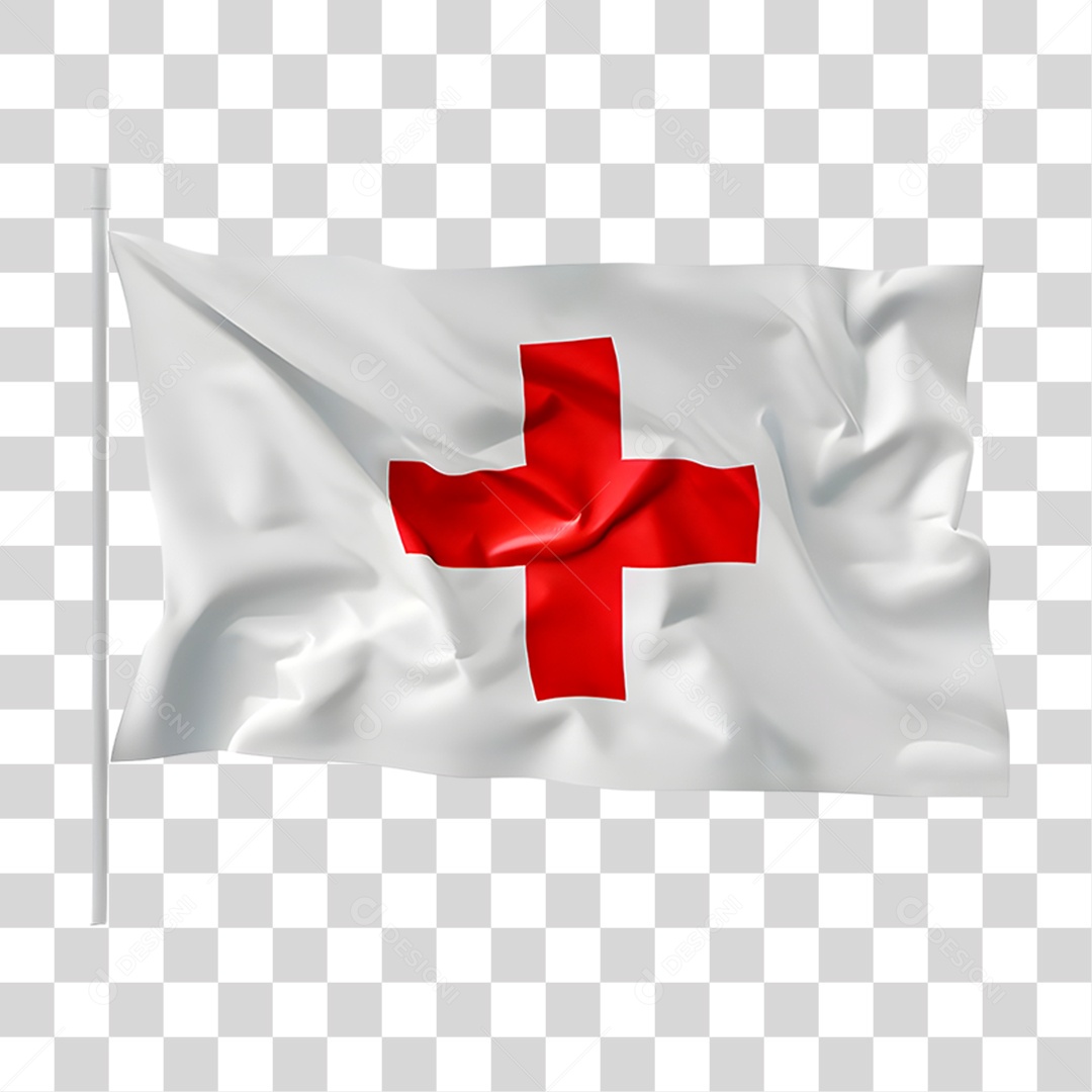 Bandeira da Cruz Vermelha PNG Transparente