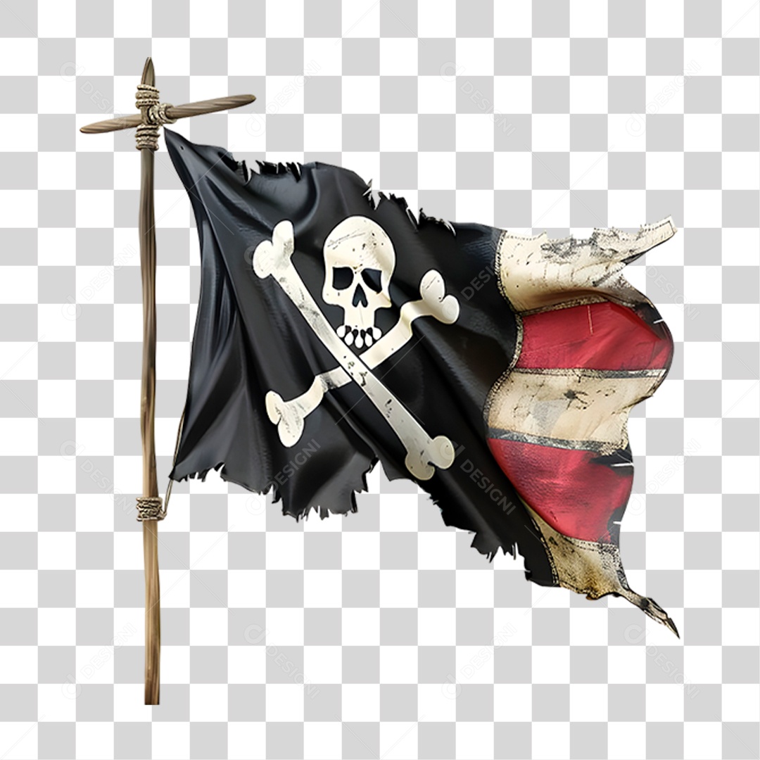 Bandeira Pirata PNG Transparente