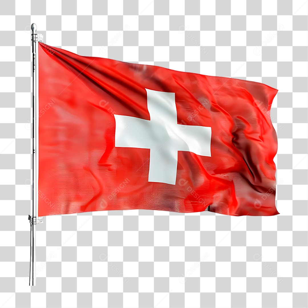 Bandeira da Suíça PNG Transparente