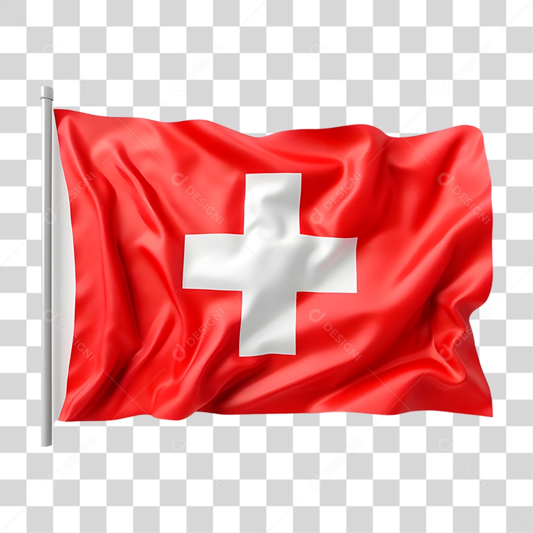 Bandeira da Suíça PNG Transparente