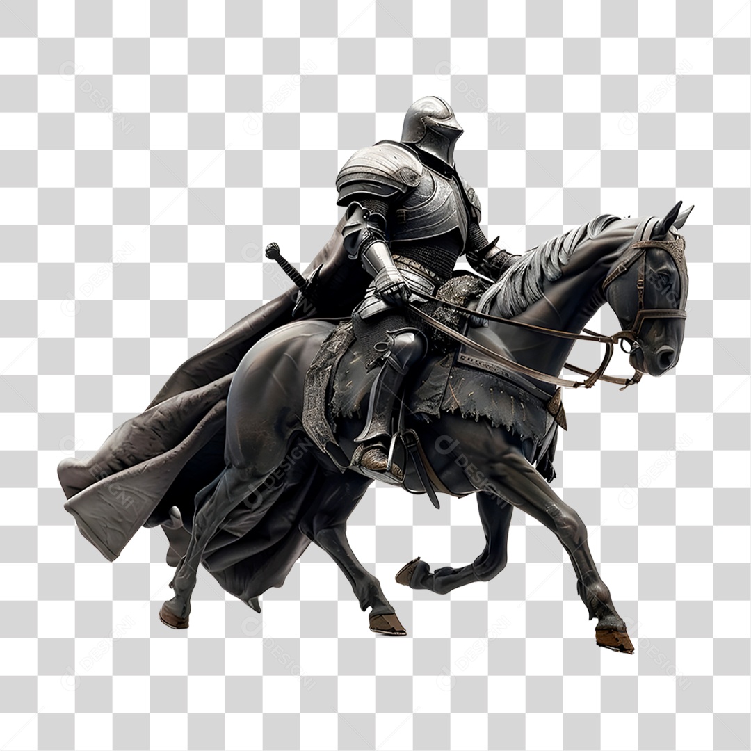 Cavaleiro Medieval PNG Transparente