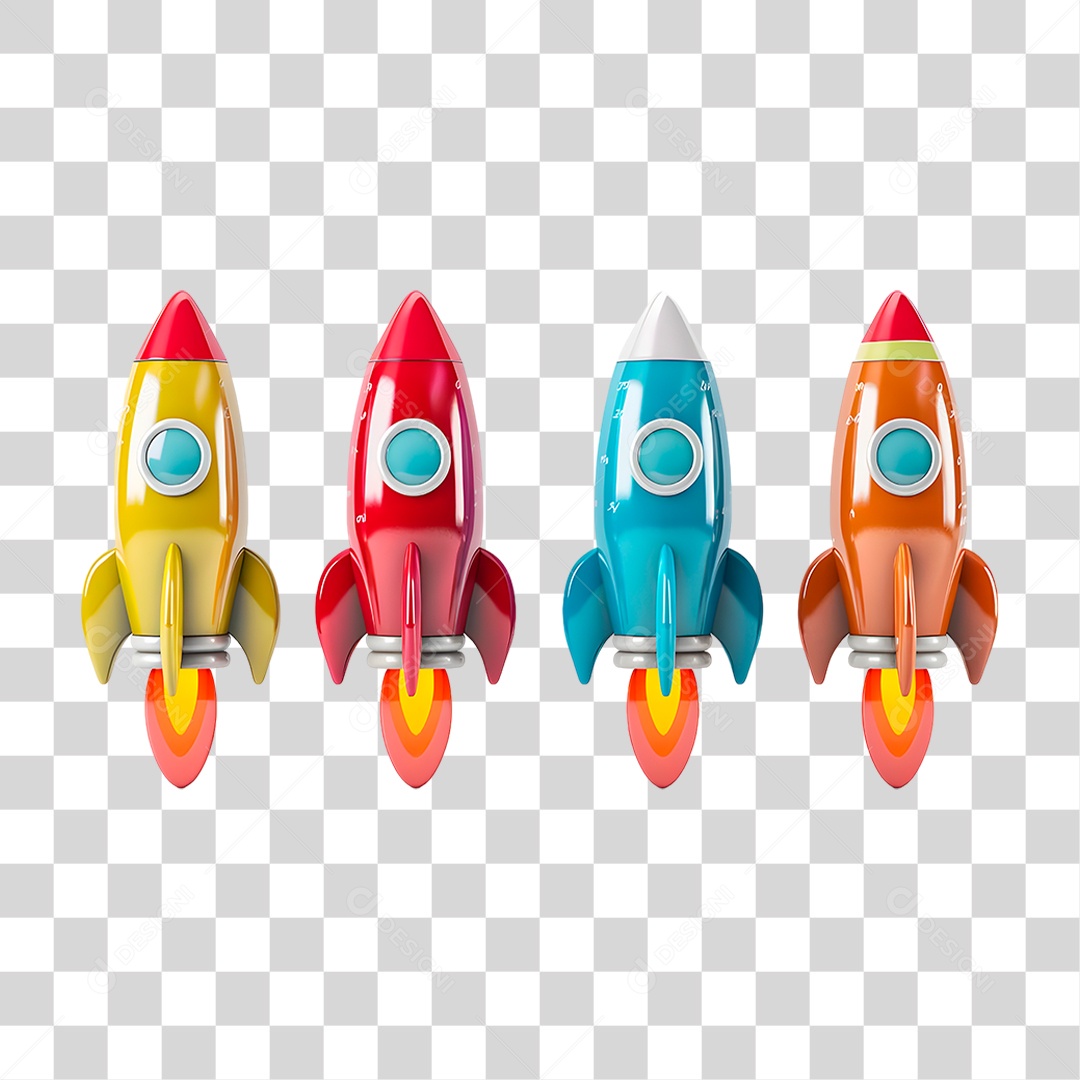 Foguete PNG Transparente